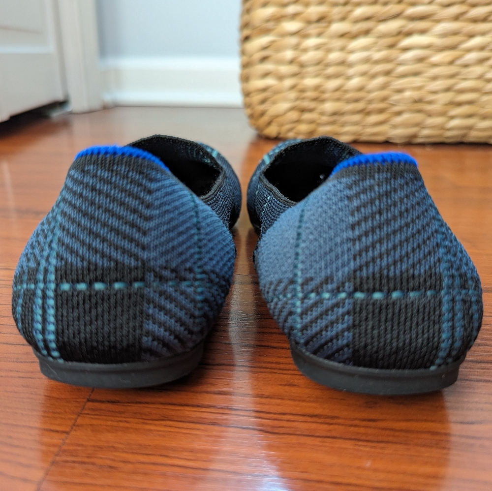 Rothy's Black and Navy Loafer Size 8 - Picture 2 of 5